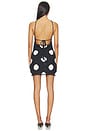 view 3 of 4 VESTIDO KIT CROCHET MINI in Black & Macadamia Polka Dot