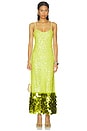 view 1 of 4 Imogen Sequin Midi Dress in Peridot Combo