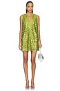 view 1 of 4 VESTIDO FOUNTAIN SEQUIN in Metallic Pear