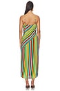view 3 of 4 ROBE MAUDE CREPE  in Vibrant Multi Stripe