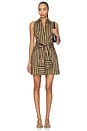 view 1 of 4 VESTIDO INNA SLEEVELESS POPLIN MINI in Black & Tan Stripe