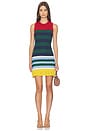 view 1 of 3 VESTIDO YVONNE KNIT MINI  in Brick Stripe Combo