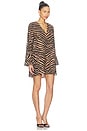 view 2 of 3 VESTIDO MARION CHIFFON  in Tiger Stripe