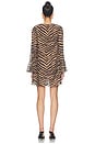 view 4 of 3 VESTIDO MARION CHIFFON  in Tiger Stripe
