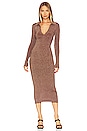 view 1 of 4 Choi Dress in Rock Brown Lurex