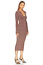 view 2 of 4 Choi Dress in Rock Brown Lurex