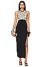 view 1 of 4 Junjo Embellished Knit Dress in Black & Pearl