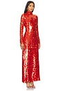 view 2 of 4 Sculpty Sequin Dress in Chili