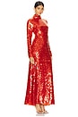 view 2 of 4 ROBE SCULPTY SEQUIN in Chili