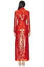 view 3 of 4 ROBE SCULPTY SEQUIN in Chili