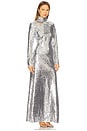 view 2 of 4 Sculpty Sequin Dress in Satellite Silver