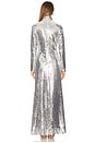 view 3 of 4 Sculpty Sequin Dress in Satellite Silver