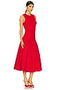 view 2 of 3 Yanez Poplin Combo Dress in Cherry Red