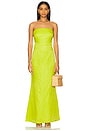 view 1 of 3 VESTIDO SCULPTY in Lime