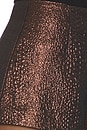 view 6 of 6 Fleur Metallic Shorts in Brown