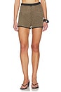 view 1 of 6 Marzo Knit Short in Black & Natural Combo