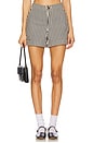 view 1 of 6 Como Linen Shorts in Black & Macadamia Micro Stripe