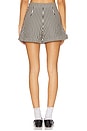 view 4 of 6 Como Linen Shorts in Black & Macadamia Micro Stripe
