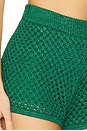 view 6 of 6 Marzo Crochet Shorts in Gummy Green