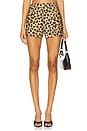 view 1 of 6 Mina Linen Short in Leopard