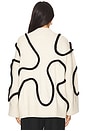 view 3 of 4 Leith Squiggle Knit Sweater in Cream & Black