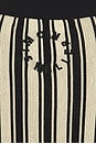 view 5 of 5 Max Belted Knit Cardigan in Black/rice Flour Stripe