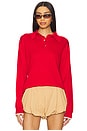 view 1 of 4 Marcel Polo Sweater in Lucky Red