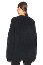 view 3 of 4 Dozy Sweater in Logo Black Intarsia