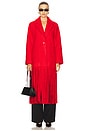 view 2 of 4 Vero Fringe Coat in Coral Red