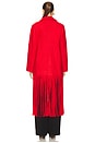 view 4 of 4 Vero Fringe Coat in Coral Red