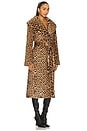 view 2 of 3 Jones Faux Fur Wrap Coat in Cheetah Scramble