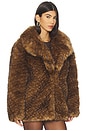 view 3 of 5 Knox Faux Fur Coat in Tawny