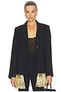 view 2 of 6 Odette Crepe Fringe Blazer in Black