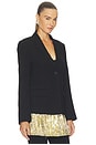 view 4 of 6 Odette Crepe Fringe Blazer in Black
