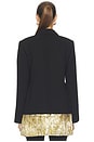 view 5 of 6 Odette Crepe Fringe Blazer in Black