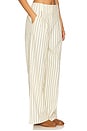 view 2 of 6 Bloo Linen Pant in Cream Pinstripe