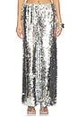 view 1 of 6 PANTALÓN NELLA SEQUIN WIDE LEG in Satellite Silver