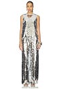 view 5 of 6 PANTALÓN NELLA SEQUIN WIDE LEG in Satellite Silver
