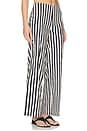 view 2 of 6 Pia Poplin Pant in Black & White Stripe