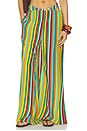 view 1 of 7 Nella Crepe Wide Leg Pant in Vibrant Multi Stripe