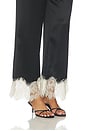 view 7 of 6 PANTALÓN NELLA SATIN LACE  in Black & Bone
