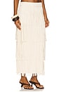 view 2 of 6 Za Za Knit Fringe Skirt in Ivory
