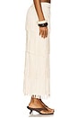 view 3 of 6 Za Za Knit Fringe Skirt in Ivory