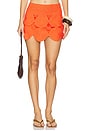 view 1 of 6 Beep Beep Mini Skirt in Coral Red