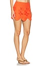 view 2 of 6 Beep Beep Mini Skirt in Coral Red