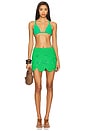 view 5 of 6 Beep Beep Mini Skirt in Grass Green