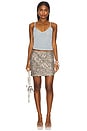 view 5 of 6 Dizzy Sequin Skirt in Satellite Silver