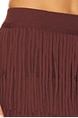 view 6 of 6 Za Za Knit Fringe Skirt in Chocolate Brown