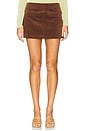 view 1 of 6 Twiggy Corduroy Mini Skirt in Choco Brown