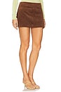 view 2 of 6 Twiggy Corduroy Mini Skirt in Choco Brown